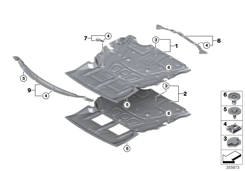 BMW Motorraumabschirmung F20 F21 F22 F23 F30 F31 F32 F34 F36 51757361195