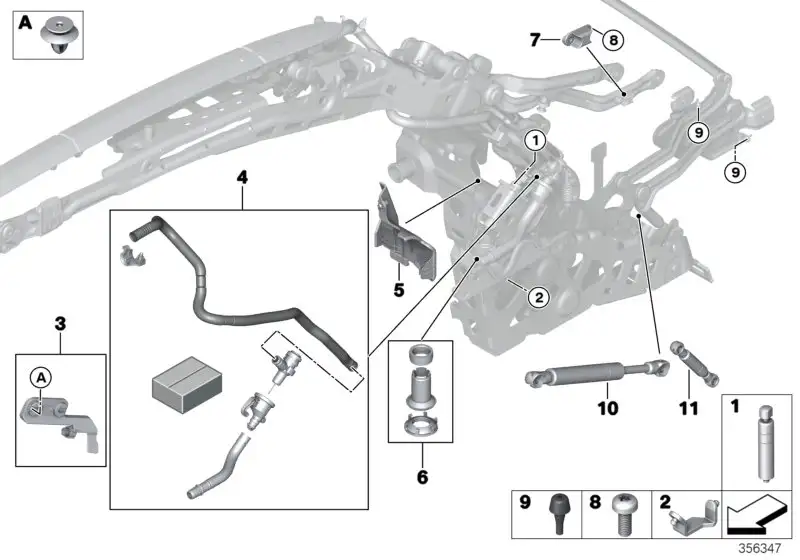 BMW Gummipuffer E93 F33 F83 54377196729 - Bildposition 09