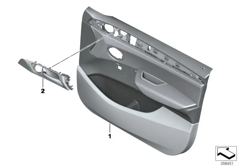 BMW Türverkleidung vorn links F25 F26 51417395379