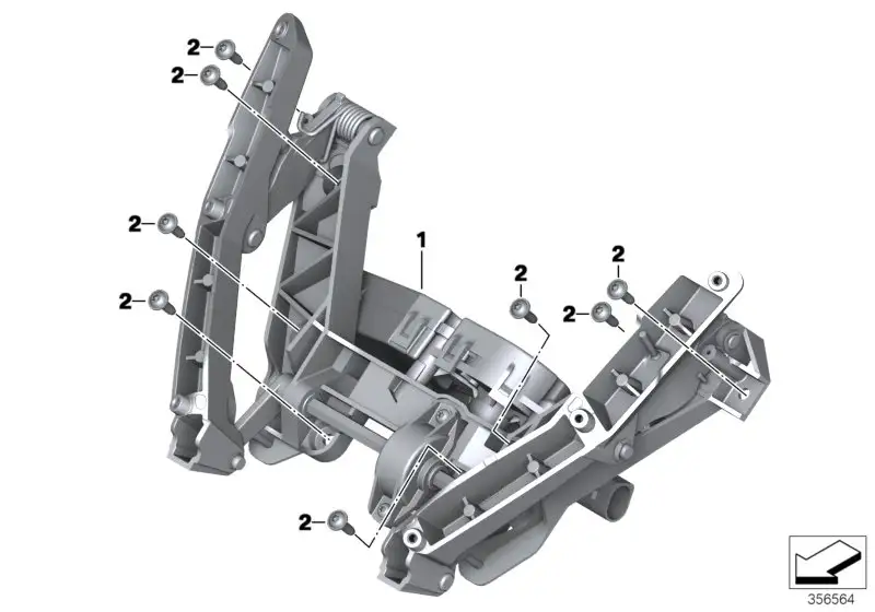 BMW Windschildverstellung K52 46637728676