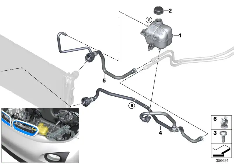 BMW Ausgleichsbehälter I01 17137823626 - i3, MINI