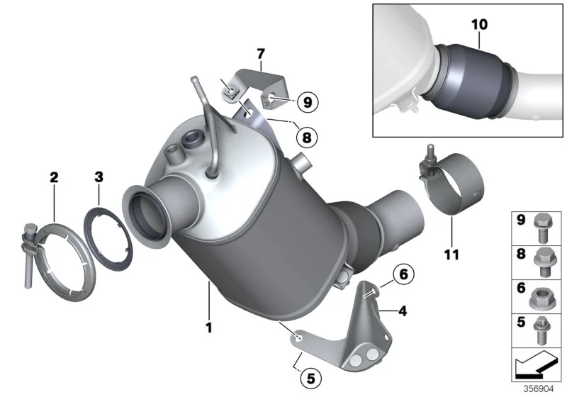 BMW Strebe F07 F10 F11 F20 F21 F22 F23 F25 F26 F30 F31 F32 F33 F34 F36 18207823511