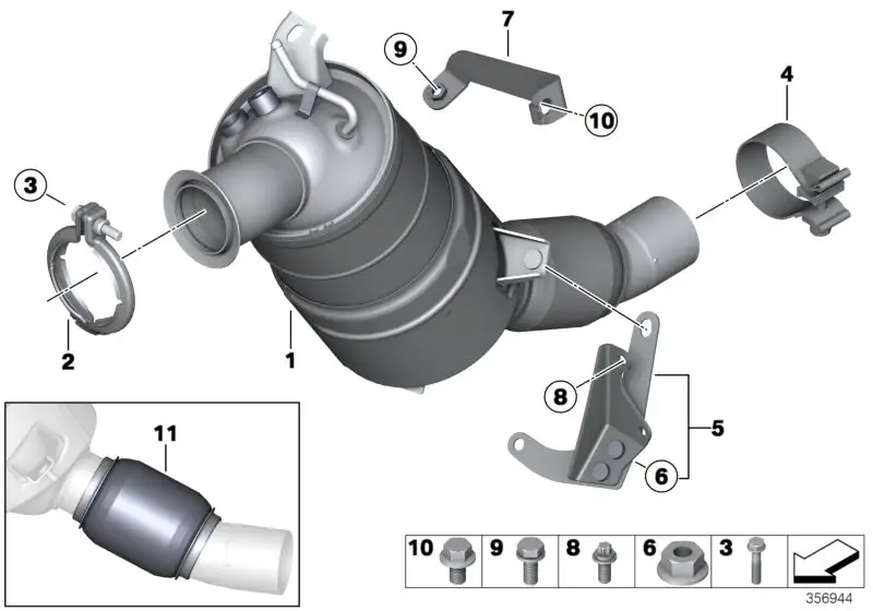BMW Strebe E81 E82 E84 E87 E88 E90 E91 E92 18207800708