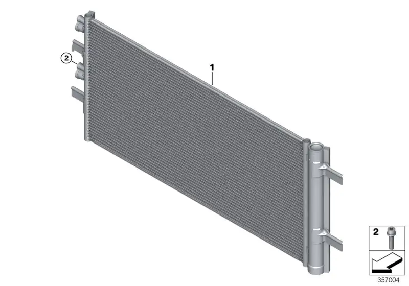 BMW Kondensator Klimaanlage mit Trockner F39 F20 F44 F54 F60 6453