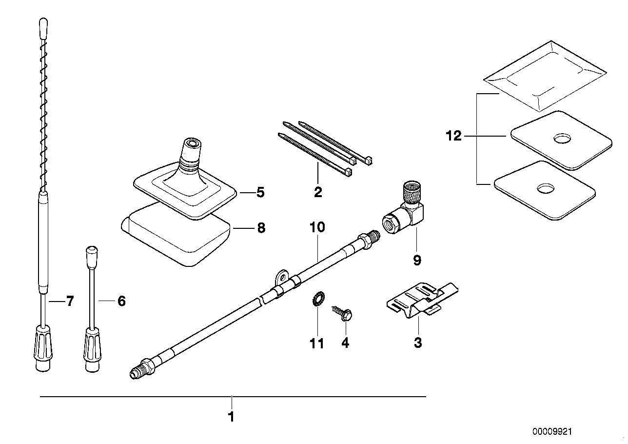 BMW Antennenstrahler E36 E38 E39 84508369459