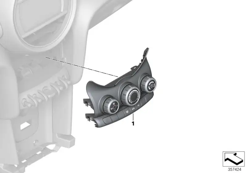BMW Bedienteil Klimaanlage 61319383897
