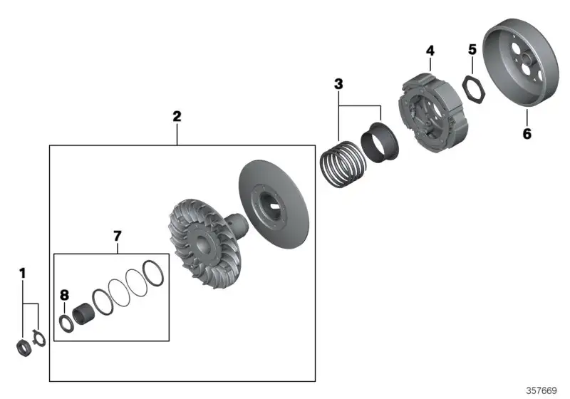 BMW Kupplung 24818556789 - Bildposition 04