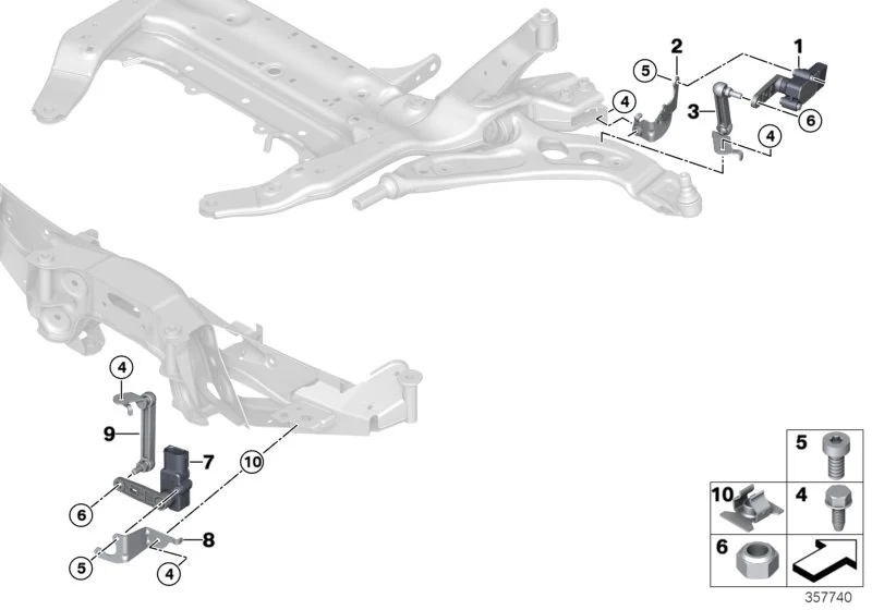 BMW Regelstange hinten F39 F20 F44 F45 F46 F48 F54 F60 37146881445