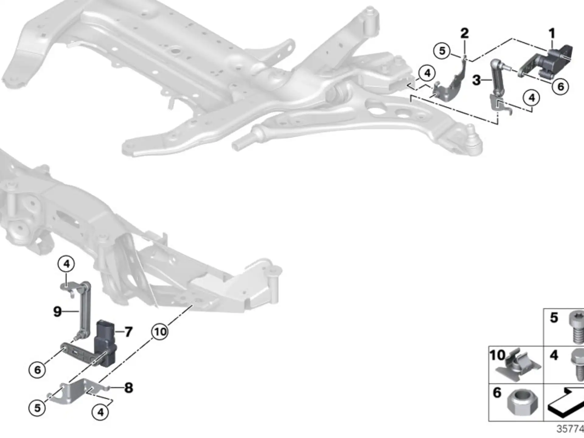 BMW Regelstange hinten F39 F20 F44 F45 F46 F48 F54 F60 37146881445