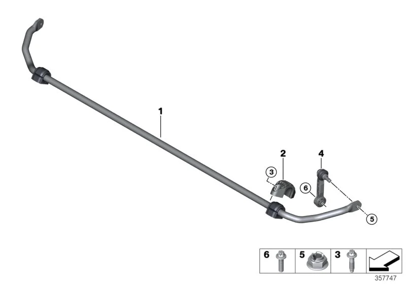 BMW Sechsrundschraube F39 F20 F44 F45 F46 F48 F54 F55 F56 F56E F57 F60 07119908026