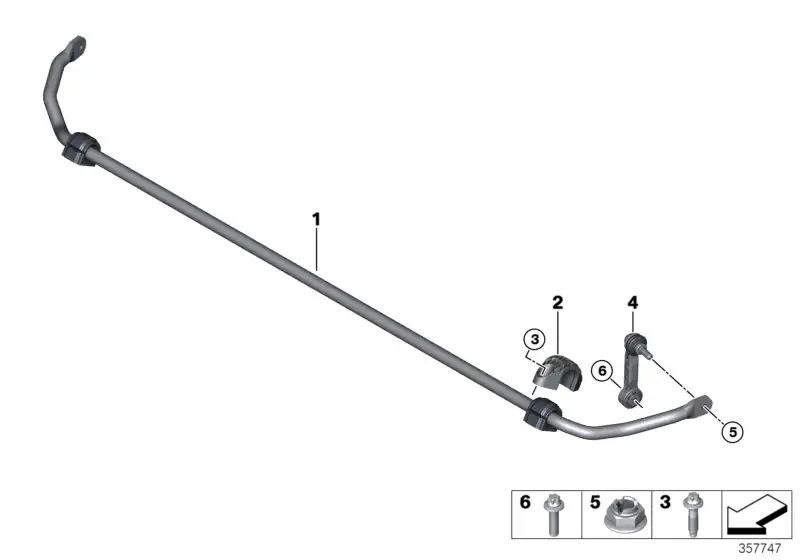BMW Torxschraube mit Bund 33506858059 - Bildposition 03