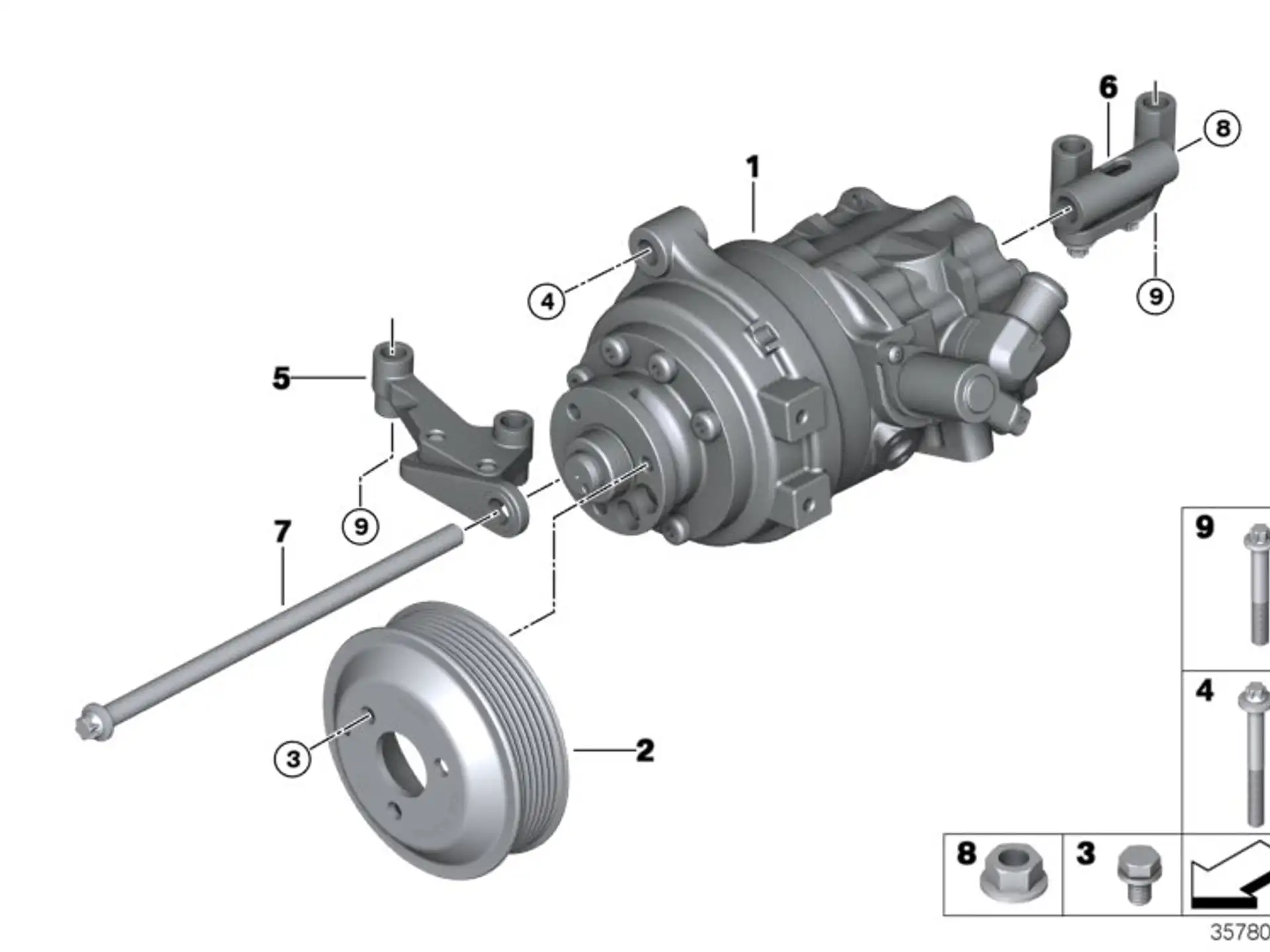 BMW ISA-Schraube K67 K80 K81 K82 07129908643