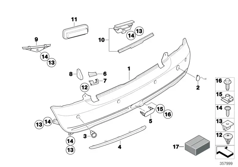 BMW Abdeckung grundiert links R52 51127151815 - MINI R52