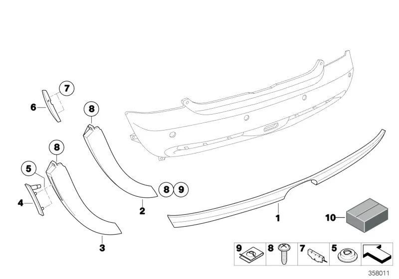 BMW Spoiler links R52 R53 51121479094