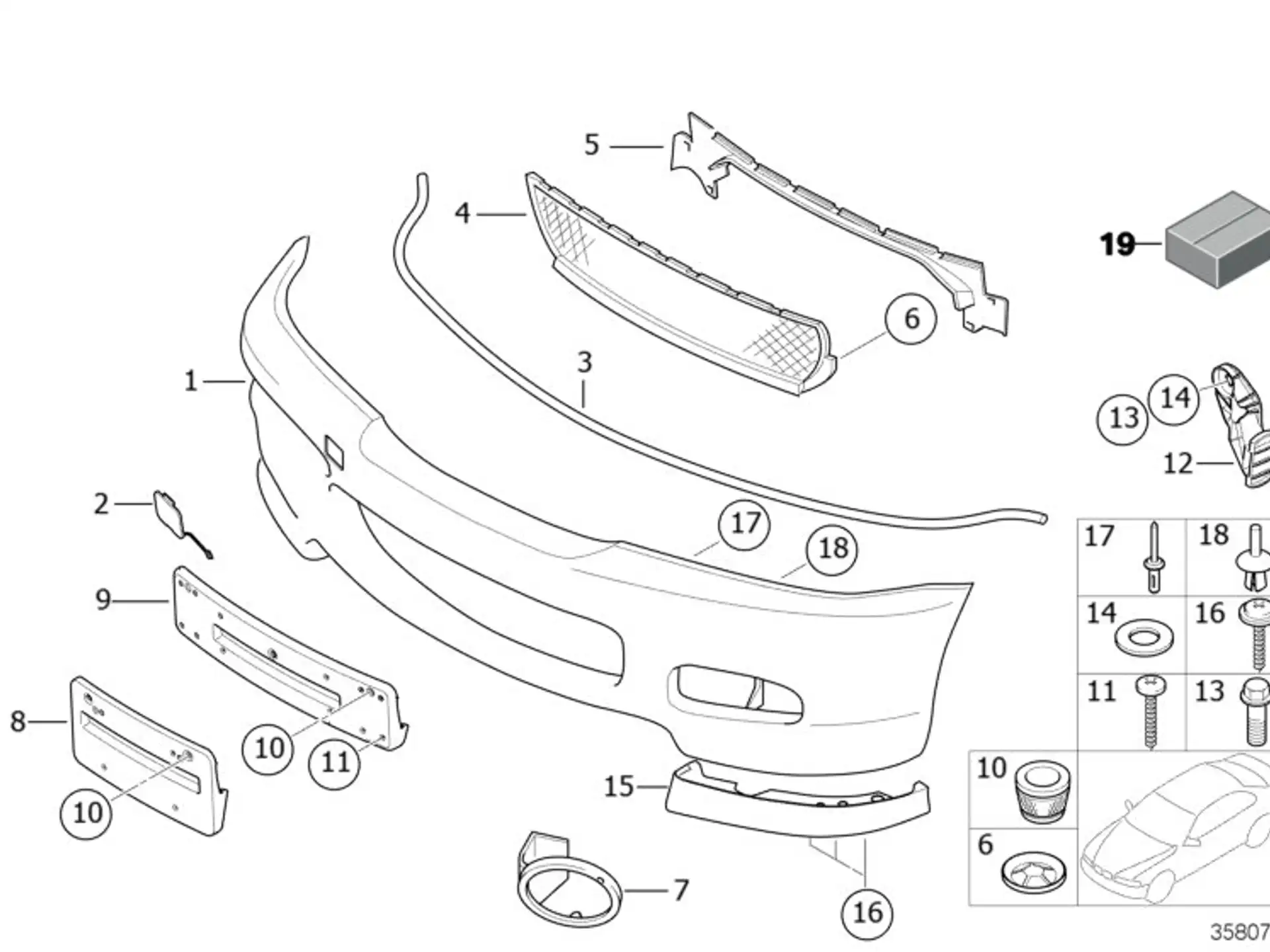 BMW Adapter E46 51117893066
