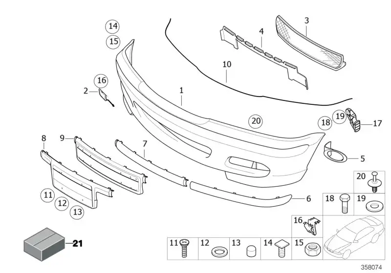 BMW Adapter E46 51117893324