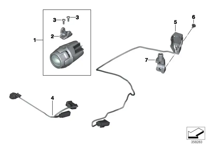 BMW Zusatzschalter Zusatzscheinwerfer K48 K50 K51 K52 K53 K54 K61