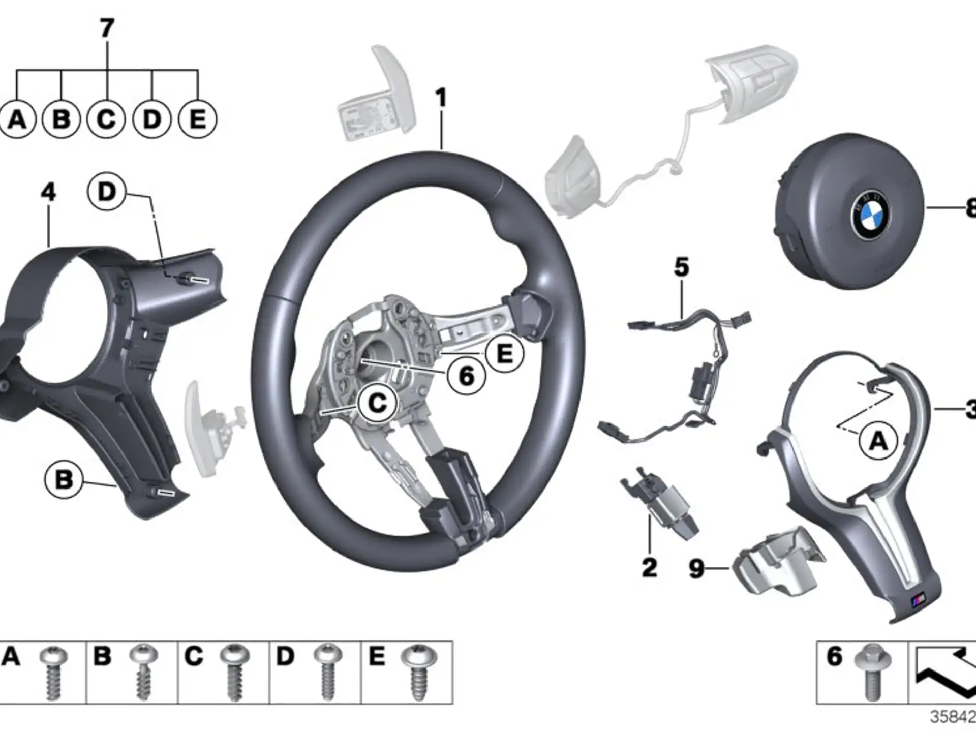BMW Akustikschaumteil F06 F10 F12 F13 F80 F82 F83 F85 F86 F87 F87N 32307850622