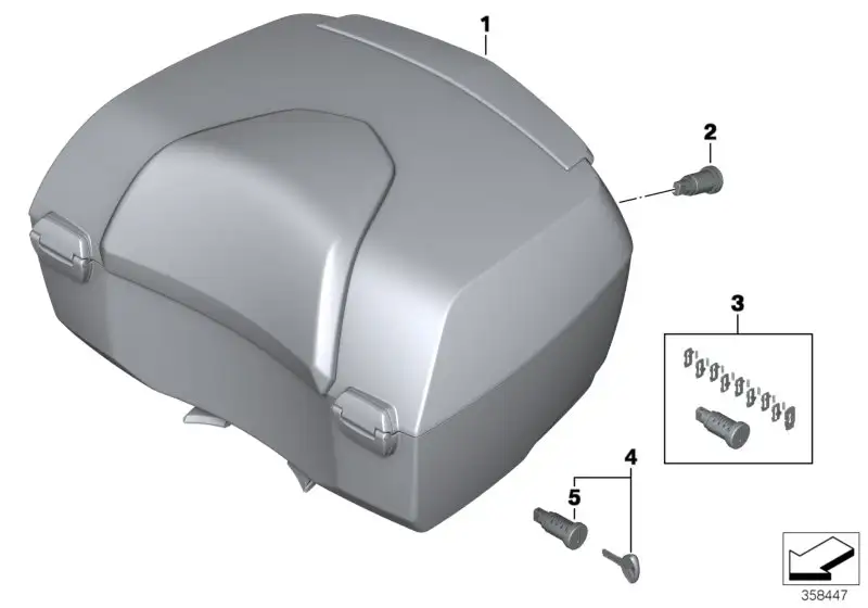 BMW Tourentopcase K48 K52 77438555738