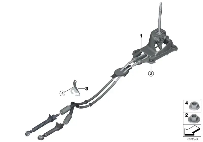 BMW Halter Schaltseilzug F39 F44 F45 F46 F48 F54 F55 F56 F57 F60