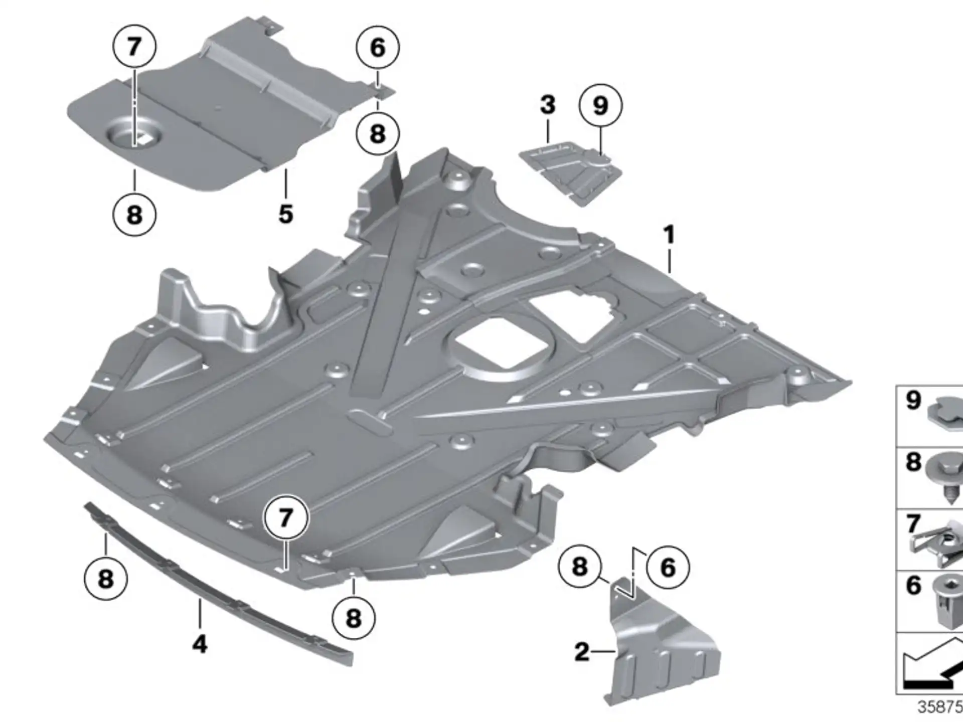 BMW Deckel Motorraumabschirmung E89 51717209819