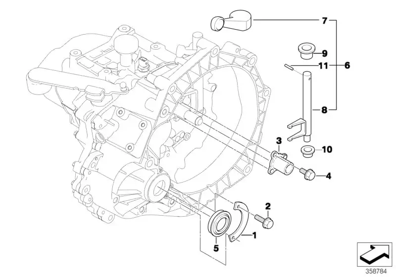 BMW Abdeckblech R50 23001502525 - Bildposition 01
