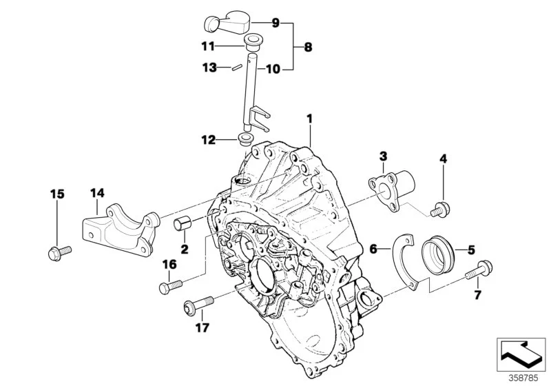 BMW Wellendichtring R50 R52 R53 23117518638