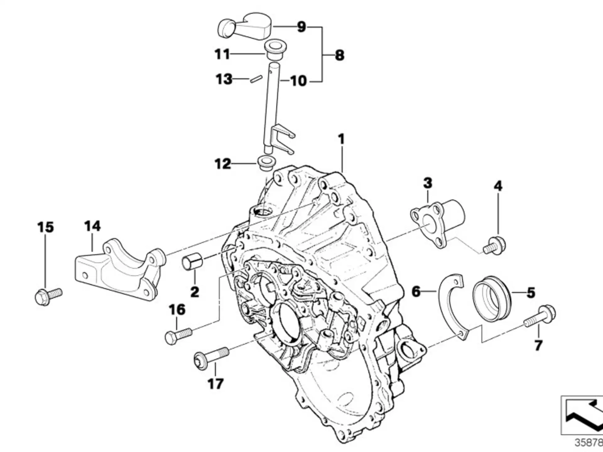 BMW Wellendichtring R50 R52 R53 23117518638