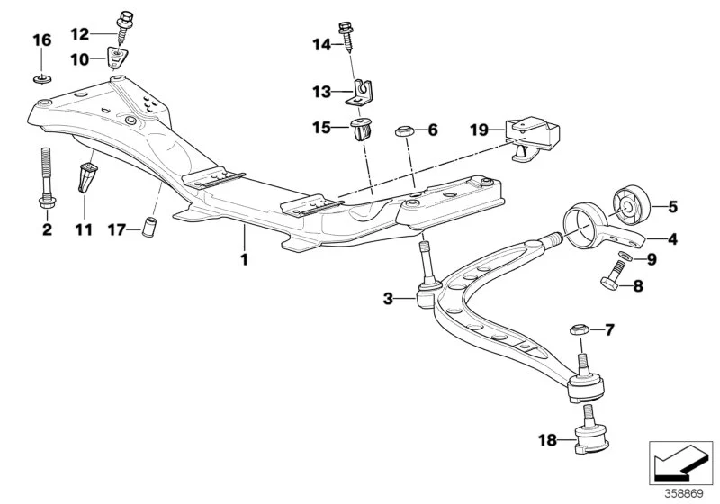 BMW Sechskantschraube mit Bund E36 E46 E85 E86 31116781023