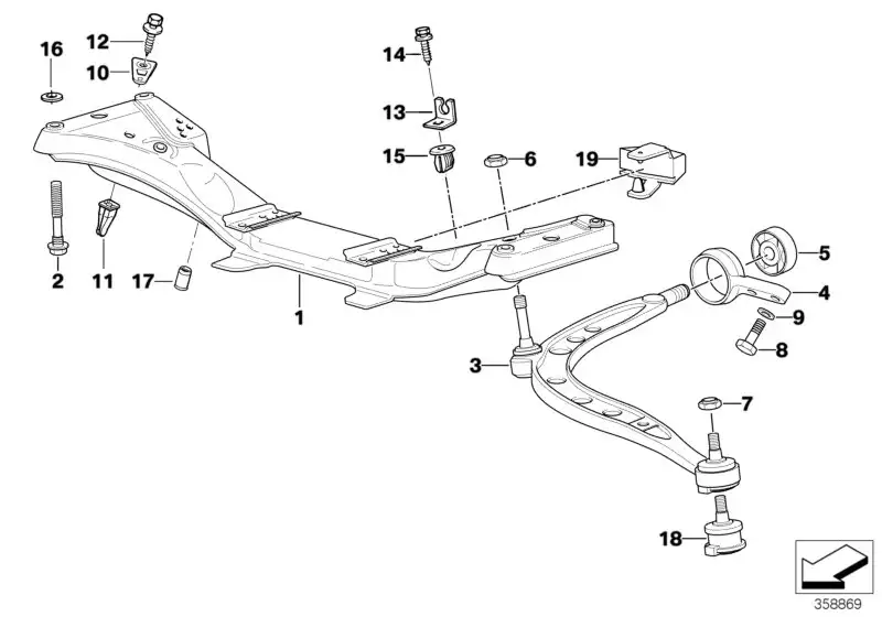 BMW Sechskantblechschraube E23 E24 E28 E30 E36 E38 E39 0711991691