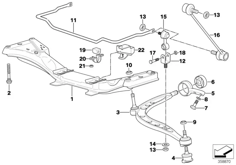 BMW Pendelstütze E36 31352227203 - Bildposition 16