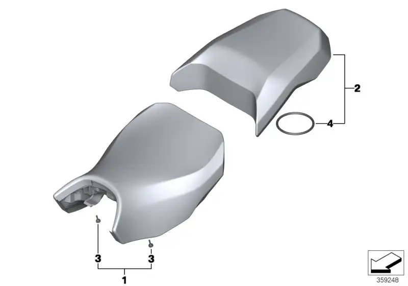 BMW Soziussitz K51 52538406872
