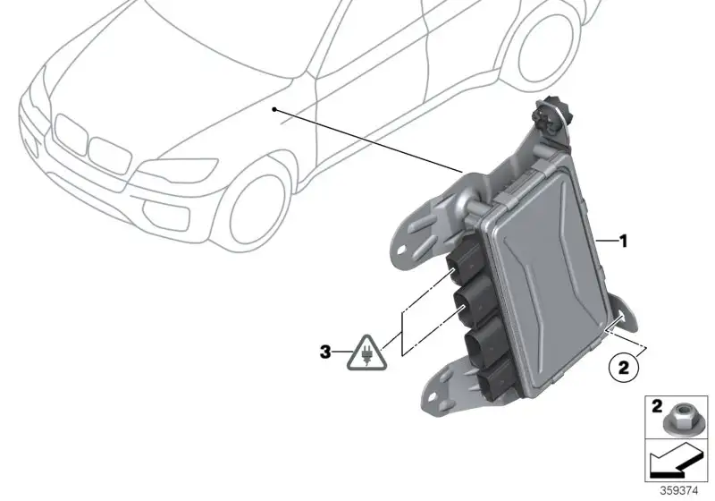 BMW Steuergerät Aktivlenkung E70 32436797591 - X5 E70