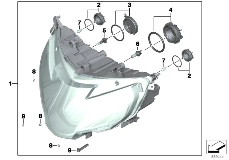 BMW Abdeckkappe Scheinwerfer 63127698286