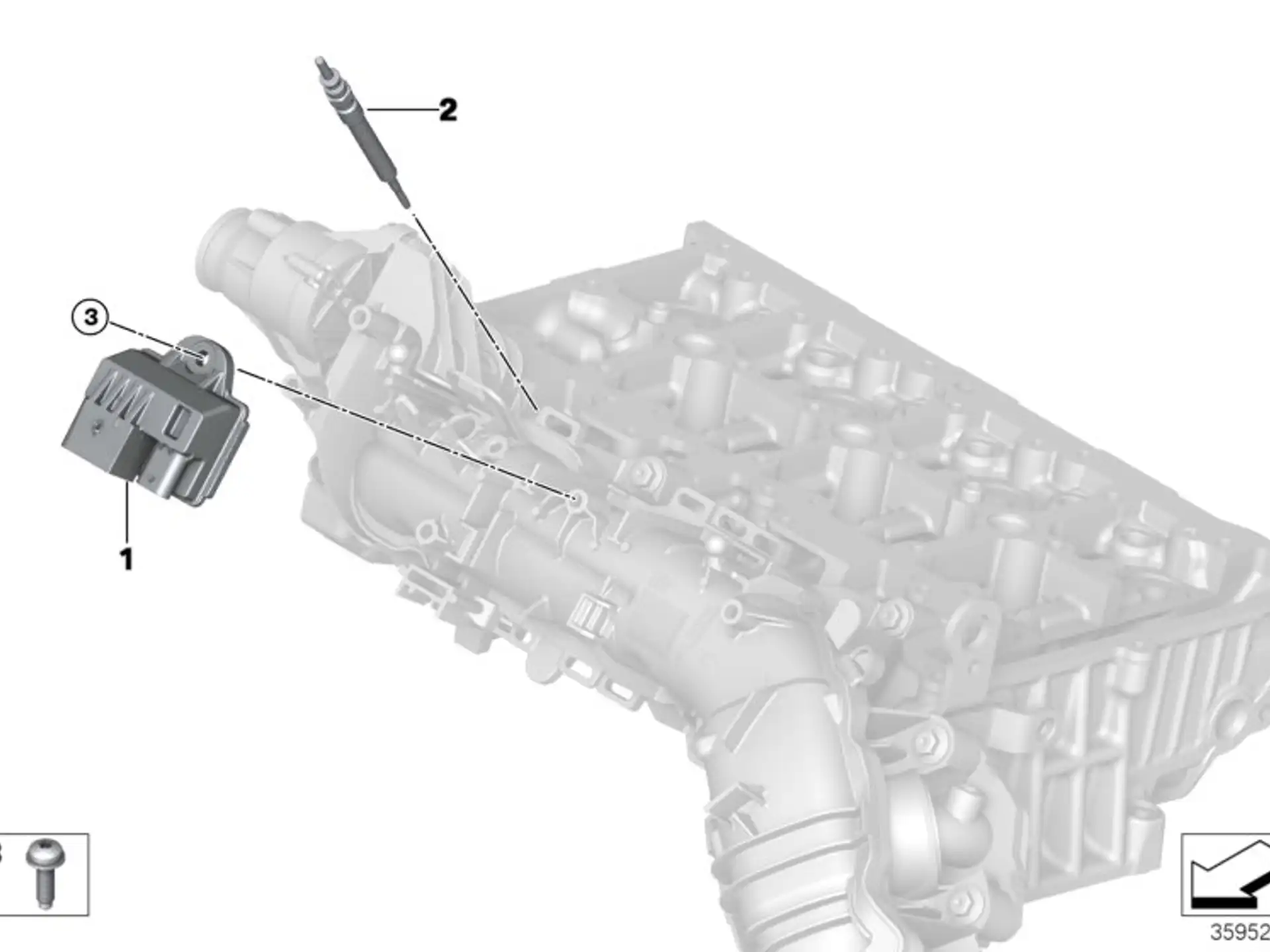 BMW Glühstift F20 F21 F45 F46 F48 F54 F55 F56 F57 F60 12238572135