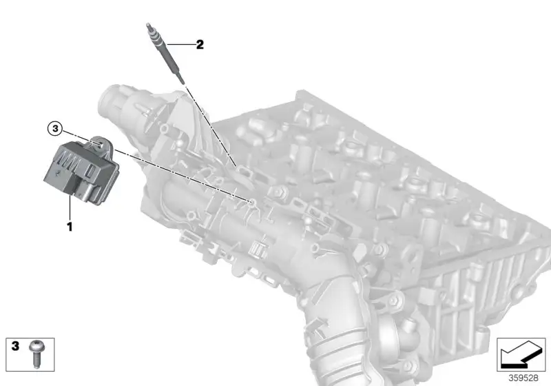 BMW Glühstift F20 F21 F45 F46 F48 F54 F55 F56 F57 F60 12238572135