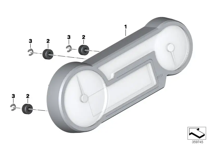 BMW Instrumentenkombination K52 62118554692