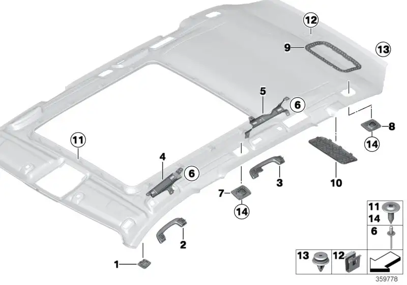 BMW Blende Lautsprecher rechts F31 51447846660