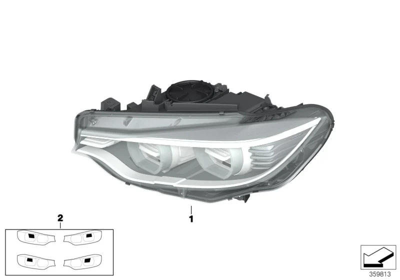 BMW Satz Halter Scheinwerfer F32 F33 F36 F80 F82 63117379929