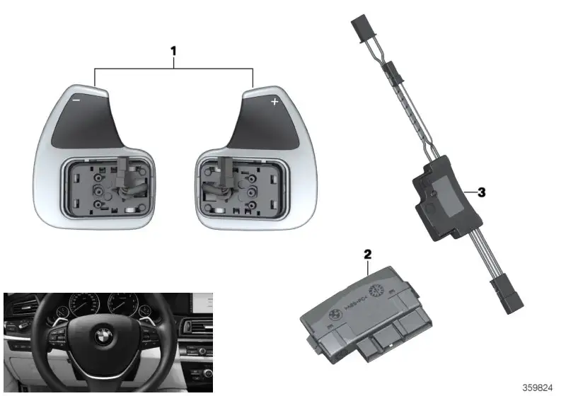 BMW Steuergerät Lenkradelektronik F06 F07 F10 F11 F12 F13 6131784