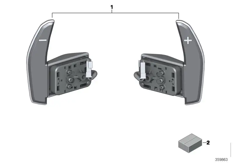 BMW Set Schaltwippen M-Lenkrad F80 F82 F83 F85 F86 F87 F87N 61317