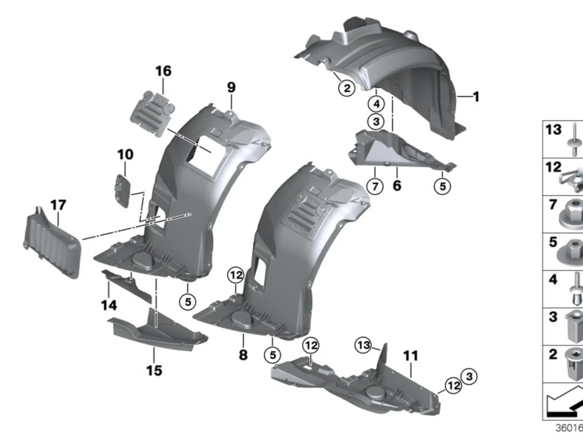 BMW Abdeckung Versteifung rechts E84 E90 E91 E92 E93 51717159190