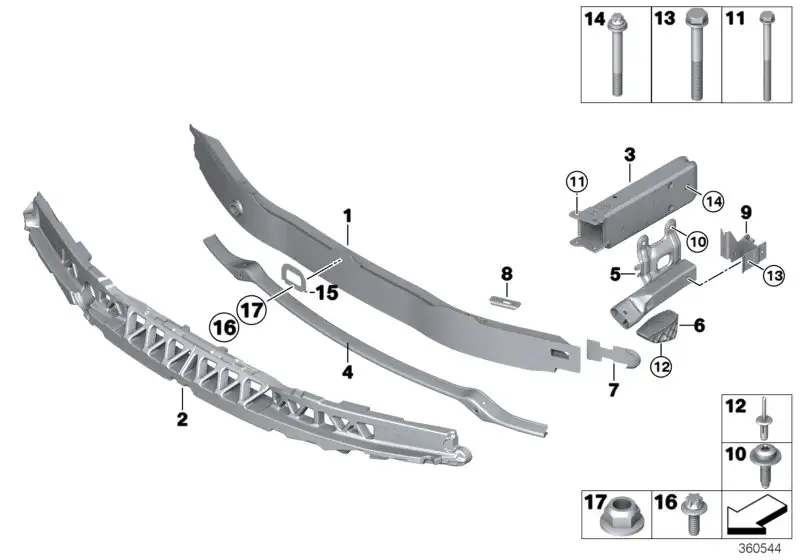 BMW Stossabsorber vorne 51117295544 - Bildposition 02