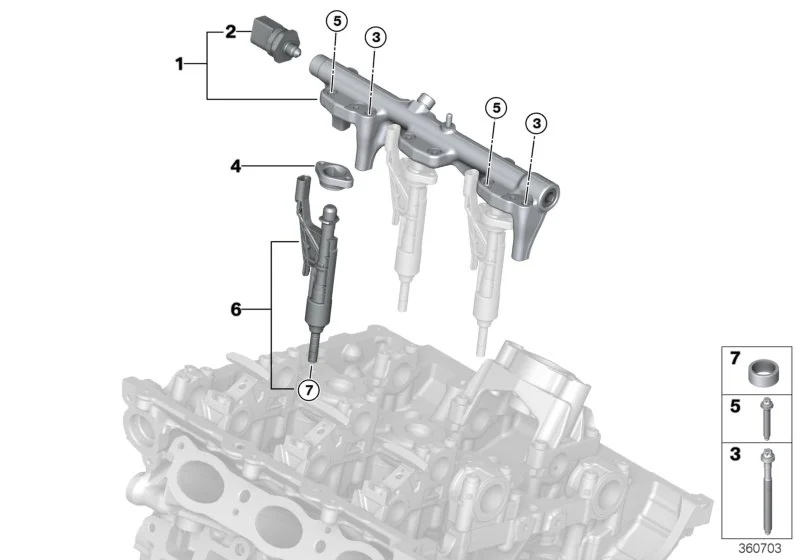 BMW Dichtring F39 F20 F44 F45 F46 F48 F90 F91 F92 F93 F95 F96 F97 F98 G01 G02 G05 G06 G07 G11 G12 G14 G15 G16 G20 G21 G28 G29 M40i G30 G31 G32 F54 F55 F56 F57 F60 13539847174