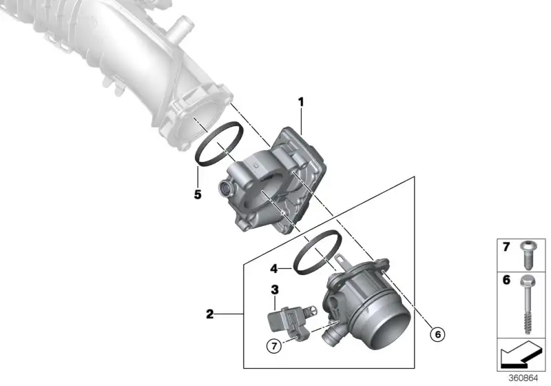 BMW T-Map Sensor F20 F21 F22 F23 F30 F31 F32 F36 F39 F44 F45 F46