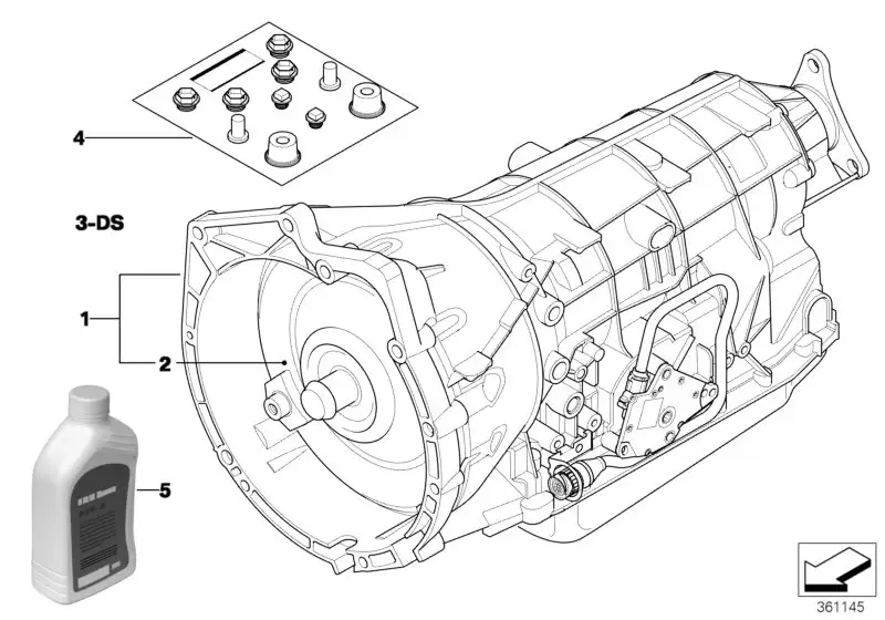 BMW Dichtungssatz E38 E39 E46 E85 24271423363 - Bildposition 03