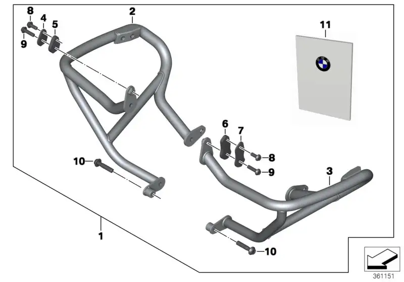 BMW Verstärkungsblech aussen rechts K50 77148544768 - Bildpositio