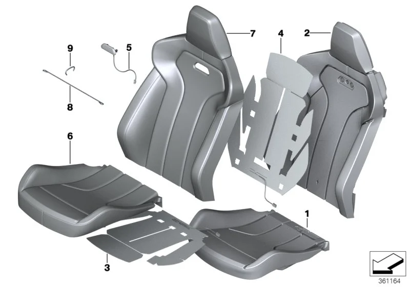 BMW M Blende Lehne F80 52109503038