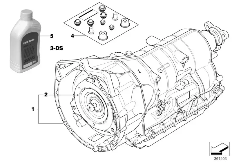 BMW Drehmomentwandler E60 E61 E82 E84 E88 E89 E90 E91 E92 E93 244