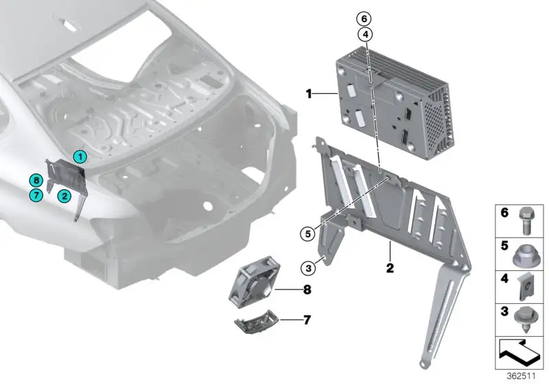 BMW Verstärker Hifi-System F15 F16 F85 F86 65129321075
